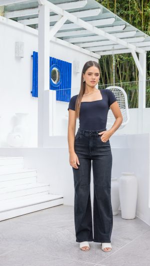 Calça jeans preta